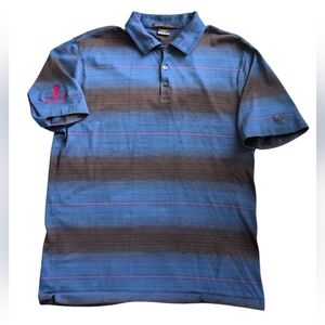 Tiger Woods Collection Polo Shirt Men's M Blue/Black  The Ritz@Dove Mountain